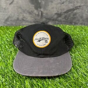 North Shore Trucker Hat Snapback Black Gray Patch Logo‎ Summer Adjustable Youth
